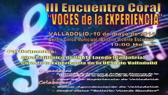 El Coro Polifónico de UNATE-Laredo participa en el III Encuentro Coral Voces de la Experiencia de Valladolid
