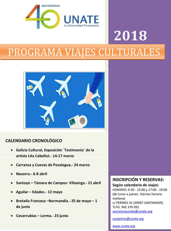 Programa de viajes 2018