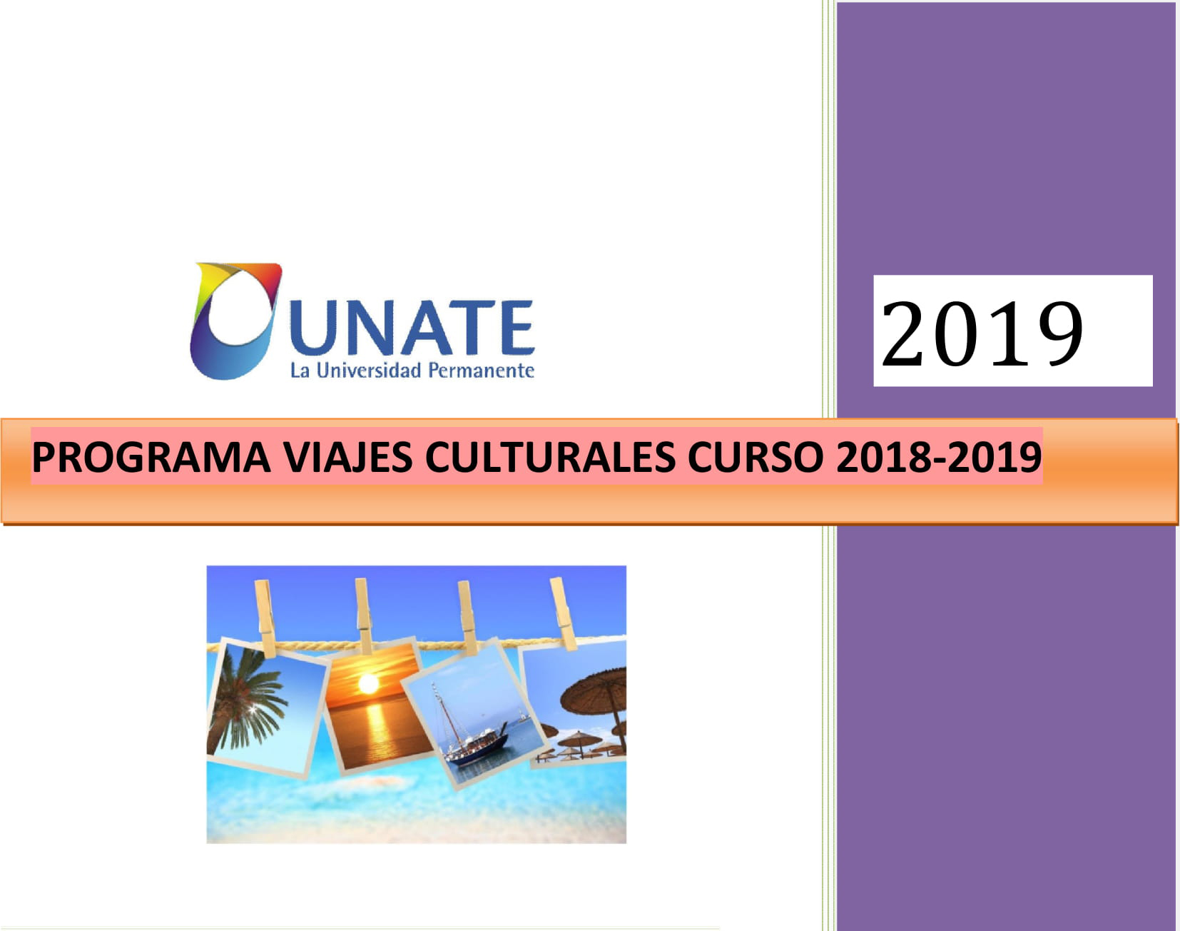 Programa de viajes culturales 2018-2019