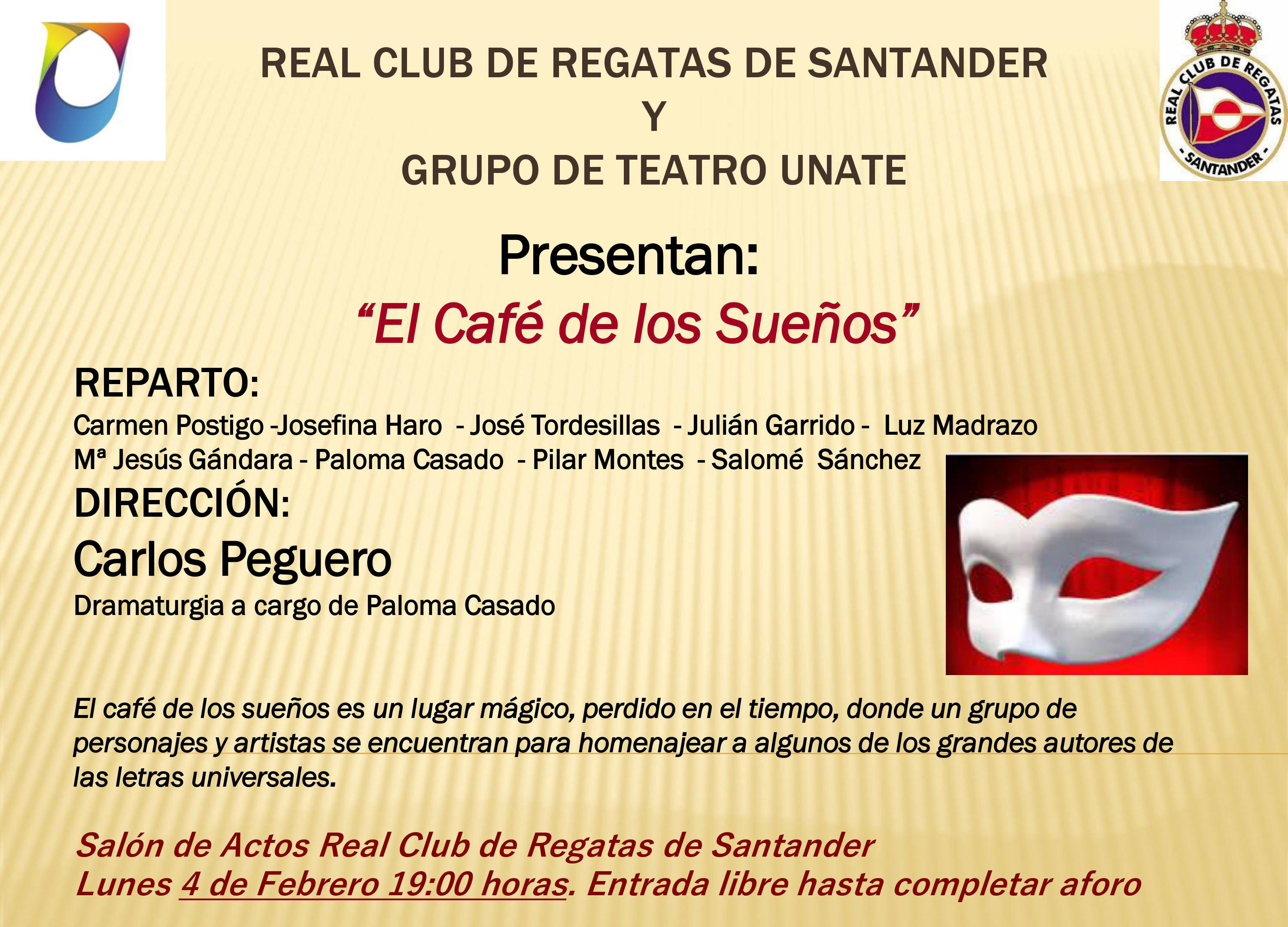 El Grupo de Teatro UNATE presenta «El Café de los Sueños»