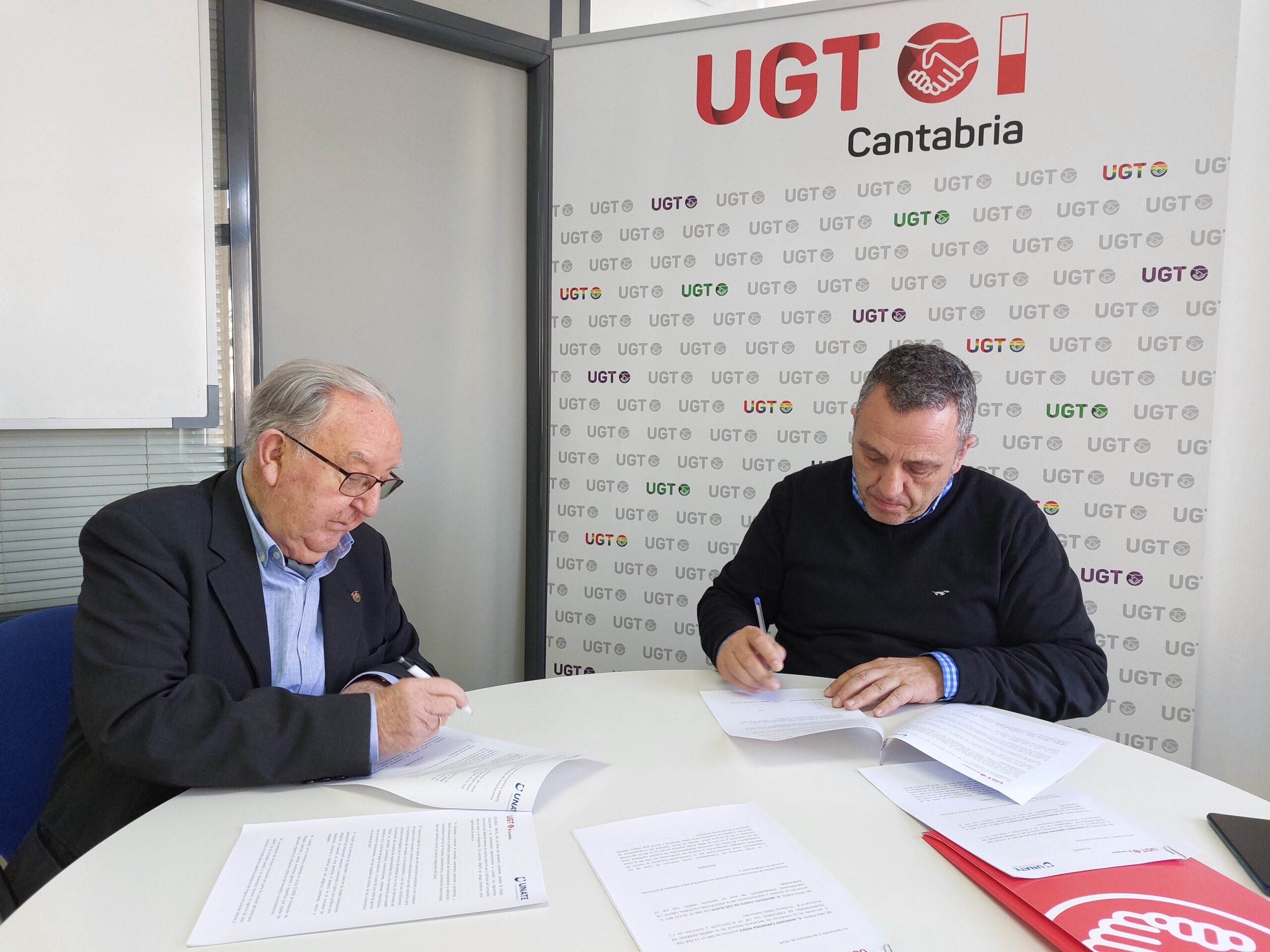 UNATE y UGT renuevan su compromiso para apoyar el envejecimiento activo en Cantabria