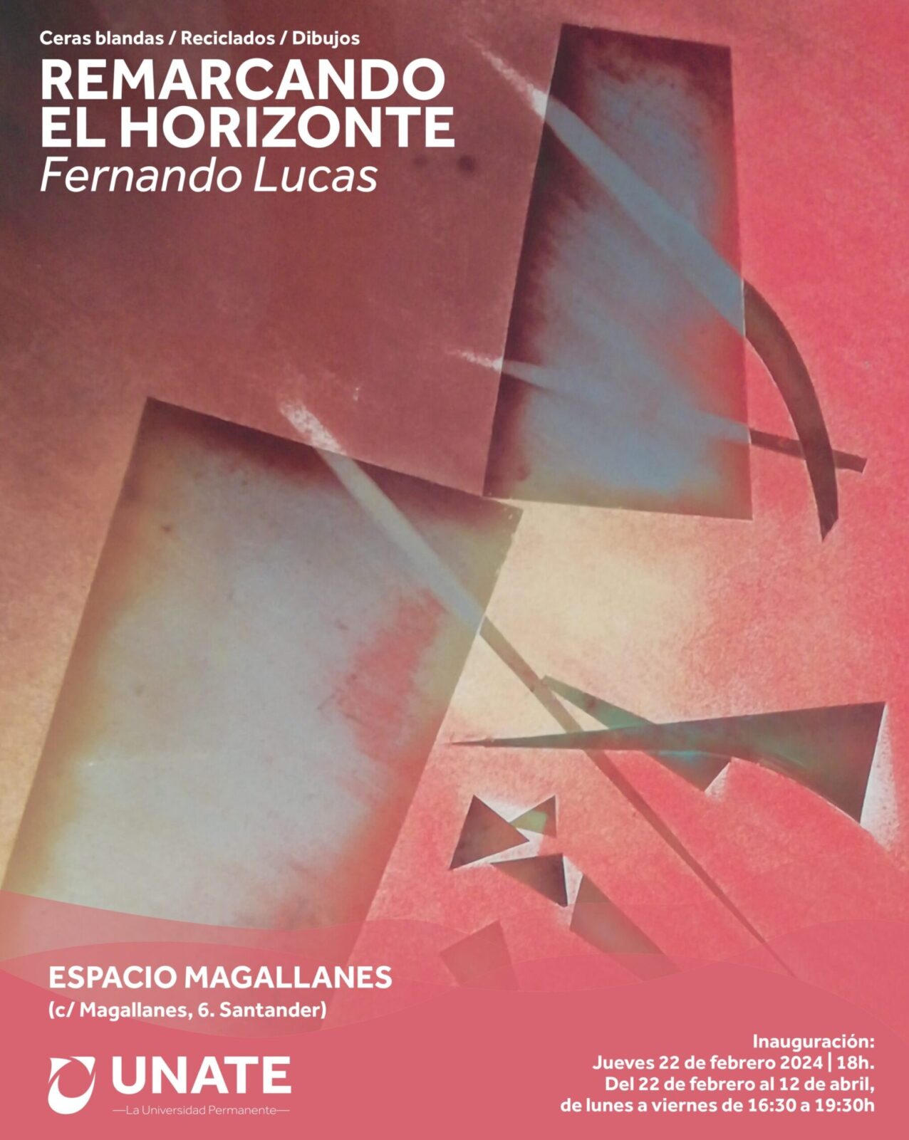 La pintura, los reciclados y los dibujos de Fernando Lucas remarcan el horizonte de Espacio Magallanes