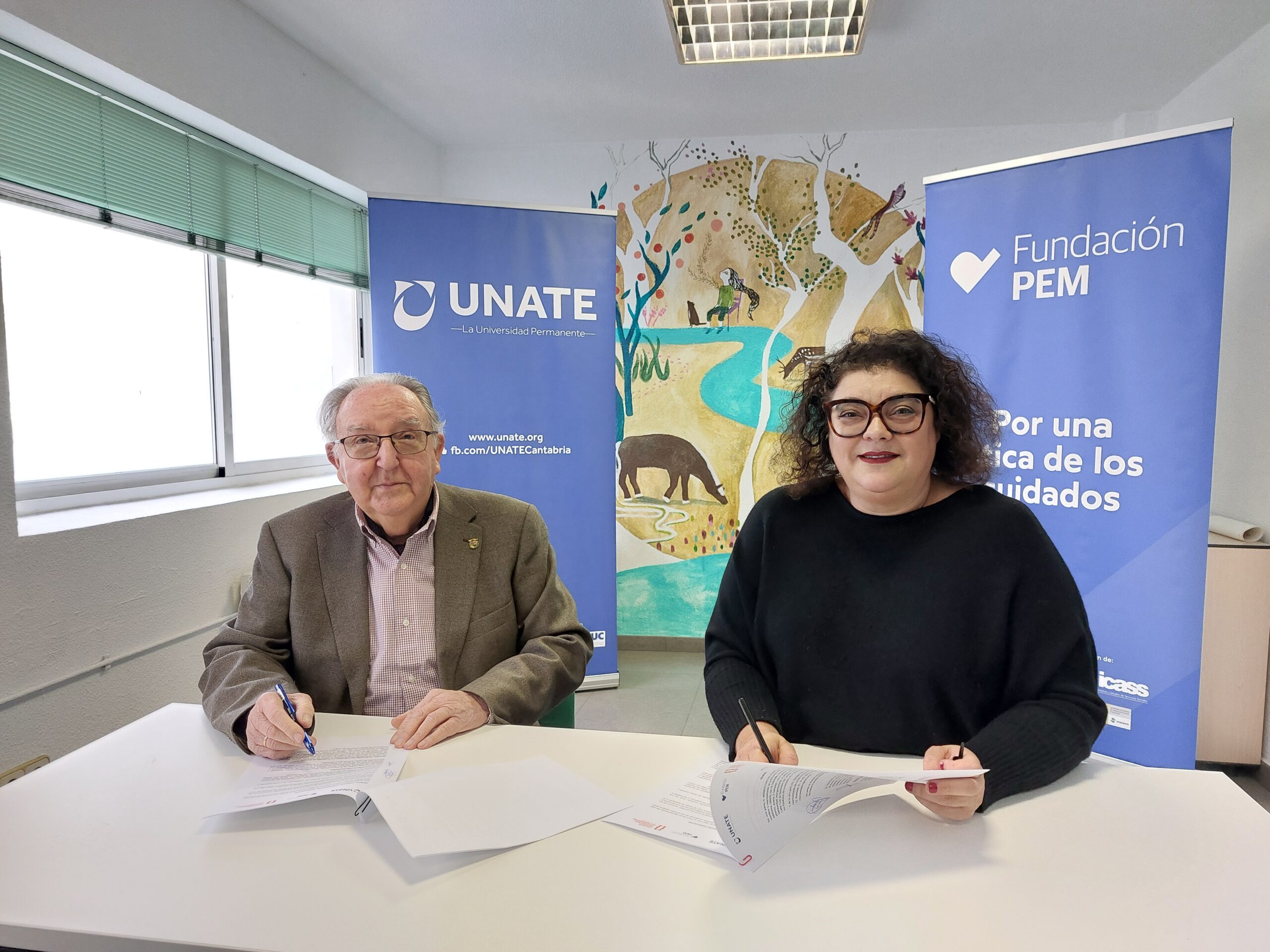 UNATE, Fundación PEM y el Colegio Profesional de Periodistas de Cantabria se unen para promover un periodismo respetuoso hacia las personas mayores