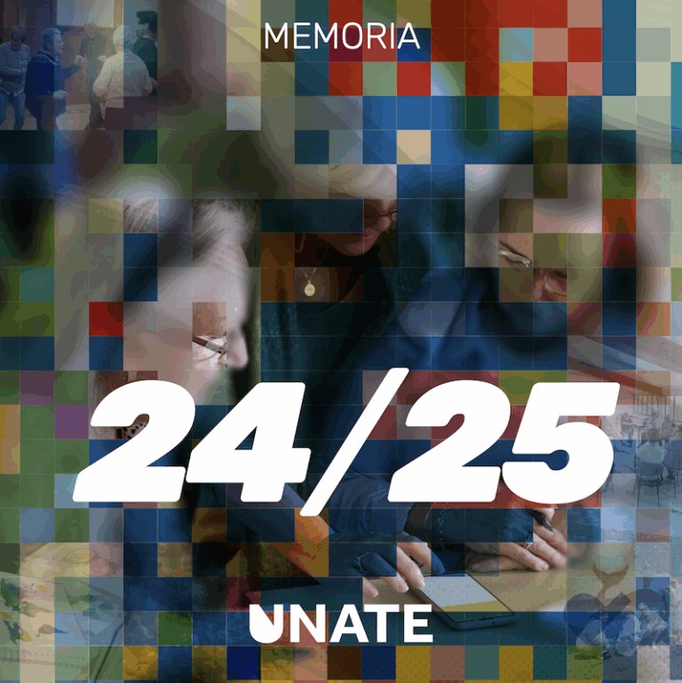 Tras los datos de la memoria 2024-2025 está la comunidad de UNATE
